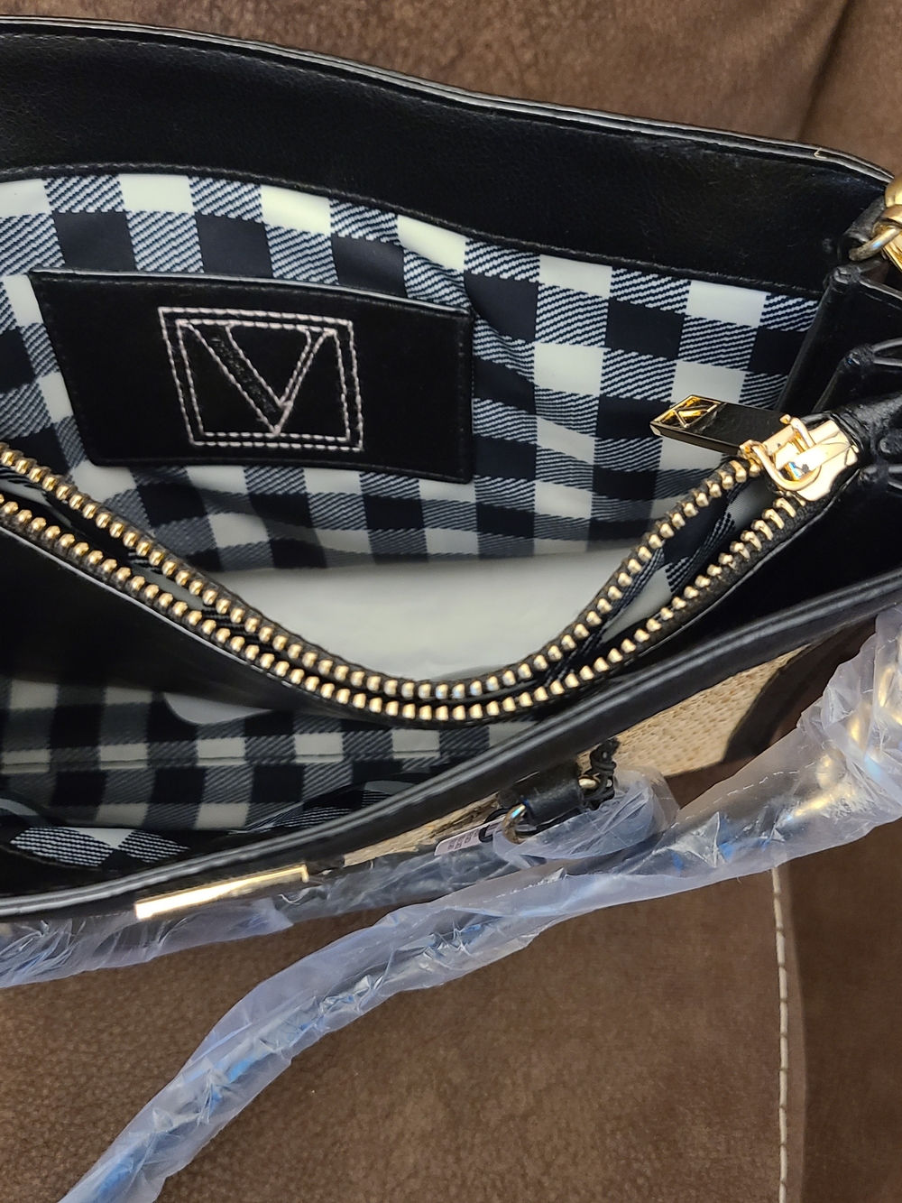 Victoria's Secret Women’s Tote Bag with Gold Hardware